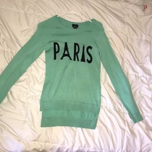 Mint green sweatshirt